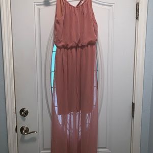 Light pink sheer dress